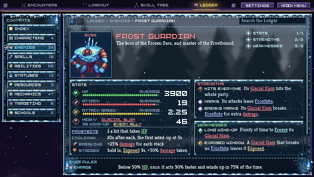 The Ledger: the Frost Guardian
